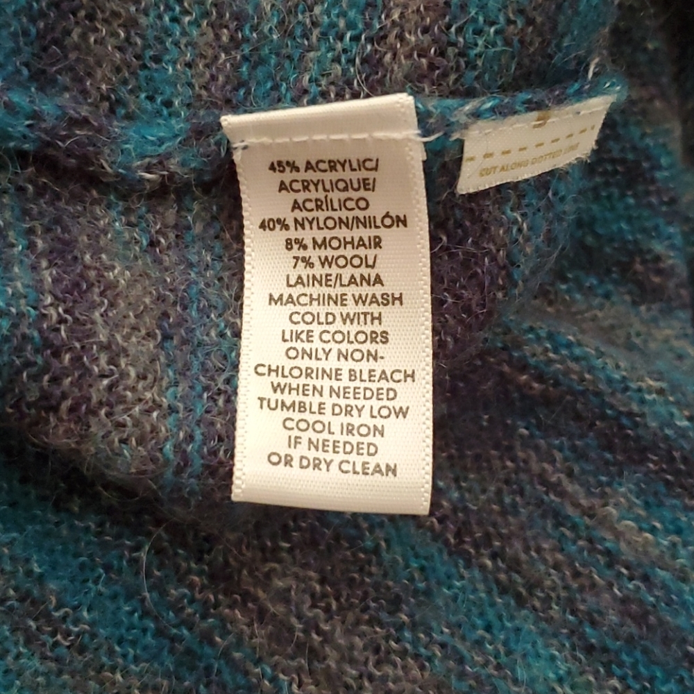Loft Multi Blue Sweater - Picture 4 of 4